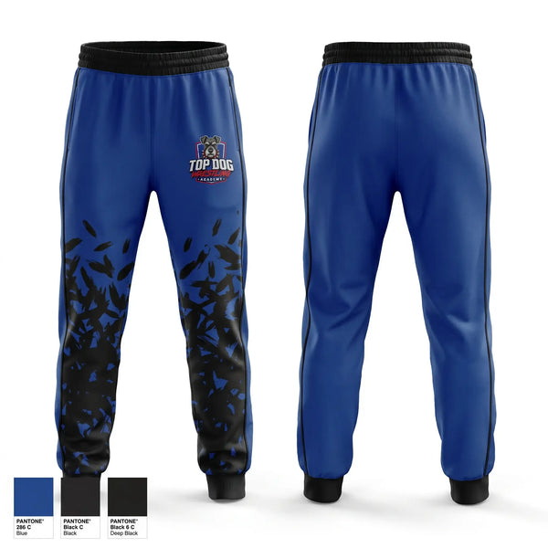 Sweatpants, Top Dog Wrestling Academy, Wrestling, Teamtime, Team time, sublimation, custom sports apparel, team uniforms, spirit wear, spiritwear, sports uniforms, custom shirts, team store, custom team store, fundraiser sports, apparel fundraiser