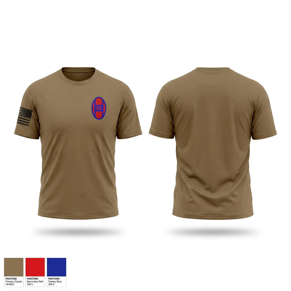 Old School Cotton Feel Shirt, 30 MBCT, National Guard, Teamtime, Team time, sublimation, custom sports apparel, team uniforms, spirit wear, spiritwear, sports uniforms, custom shirts, team store, custom team store, fundraiser sports, apparel fundraiser