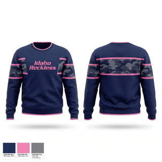 Crew Neck Sweatshirt, Idaho Reckless, Baseball, Teamtime, Team time, sublimation, custom sports apparel, team uniforms, spirit wear, spiritwear, sports uniforms, custom shirts, team store, custom team store, fundraiser sports, apparel fundraiser
