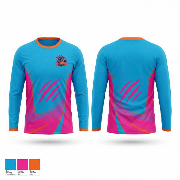 Long Sleeve Performance Shirt, HELLHOUNDS, Baseball, Teamtime, Team time, sublimation, custom sports apparel, team uniforms, spirit wear, spiritwear, sports uniforms, custom shirts, team store, custom team store, fundraiser sports, apparel fundraiser