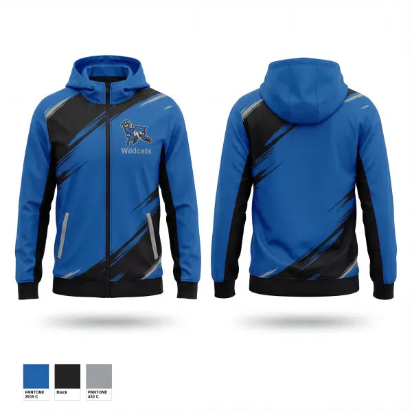 Windbreaker, Wildcats, Men's Basketball, Teamtime, Team time, sublimation, custom sports apparel, team uniforms, spirit wear, spiritwear, sports uniforms, custom shirts, team store, custom team store, fundraiser sports, apparel fundraiser