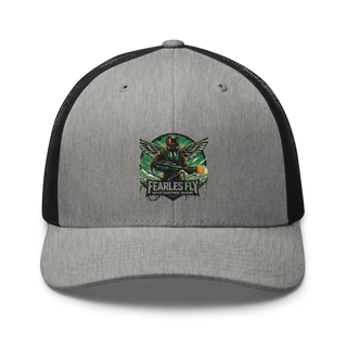 Fearless Fly Auto Detailing &Power Washing 44092363 Retro Trucker Hat | Yupoong 6606