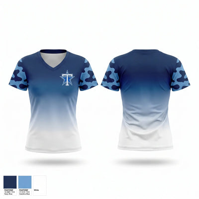 Telstar High School Basketball 69194889 Women's Short Sleeve V-neck Shirt - 1