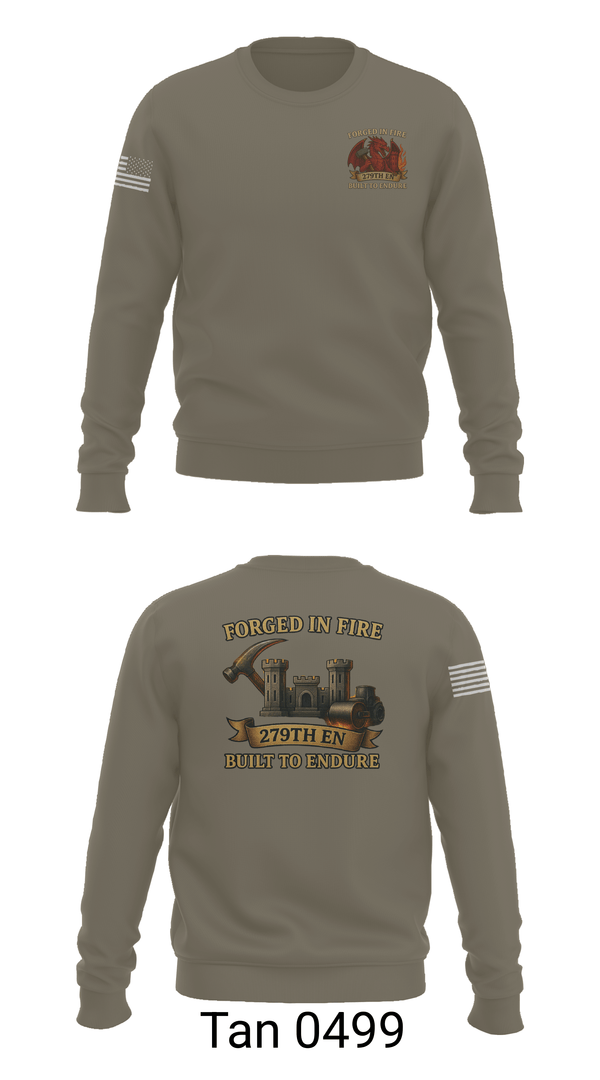 Crew Neck Sweatshirt, 279TH Engineer Detachment, Army, Teamtime, Team time, sublimation, custom sports apparel, team uniforms, spirit wear, spiritwear, sports uniforms, custom shirts, team store, custom team store, fundraiser sports, apparel fundraiser