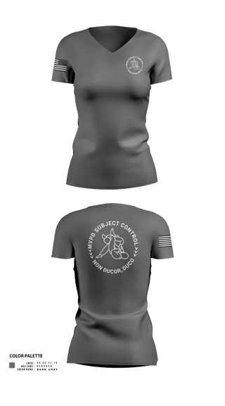 Womens Short Sleeve Vneck Shirt, MVPD Subject Control, , Teamtime, Team time, sublimation, custom sports apparel, team uniforms, spirit wear, spiritwear, sports uniforms, custom shirts, team store, custom team store, fundraiser sports, apparel fundraiser