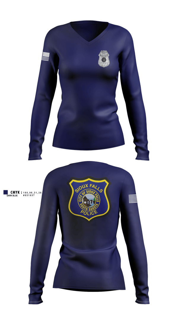 Womens Long Sleeve Vneck Shirt, Patrol Division, Police, Teamtime, Team time, sublimation, custom sports apparel, team uniforms, spirit wear, spiritwear, sports uniforms, custom shirts, team store, custom team store, fundraiser sports, apparel fundraiser