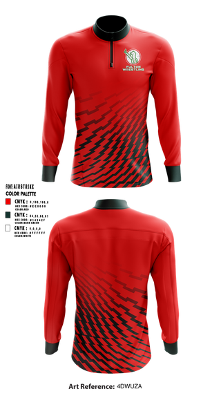 Quarter Zip Jacket, Fulton, Wrestling, Teamtime, Team time, sublimation, custom sports apparel, team uniforms, spirit wear, spiritwear, sports uniforms, custom shirts, team store, custom team store, fundraiser sports, apparel fundraiser