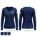 Scituate Fire Department Women's Long Sleeve V-neck Shirt - 1