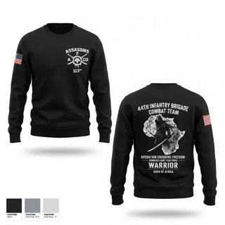 Crew Neck Sweatshirt, 44th IBCT, Army, Teamtime, Team time, sublimation, custom sports apparel, team uniforms, spirit wear, spiritwear, sports uniforms, custom shirts, team store, custom team store, fundraiser sports, apparel fundraiser
