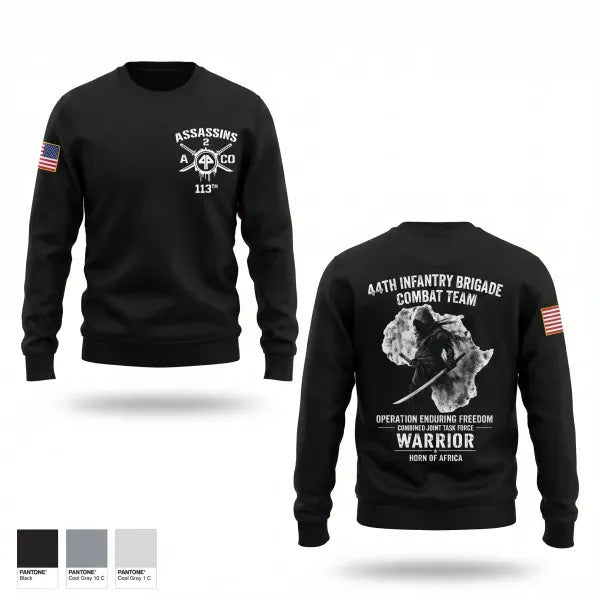 Crew Neck Sweatshirt, 44th IBCT, Army, Teamtime, Team time, sublimation, custom sports apparel, team uniforms, spirit wear, spiritwear, sports uniforms, custom shirts, team store, custom team store, fundraiser sports, apparel fundraiser