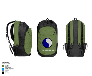 Gear Bag, C-Co 1/116 29th IN BDE, , Teamtime, Team time, sublimation, custom sports apparel, team uniforms, spirit wear, spiritwear, sports uniforms, custom shirts, team store, custom team store, fundraiser sports, apparel fundraiser