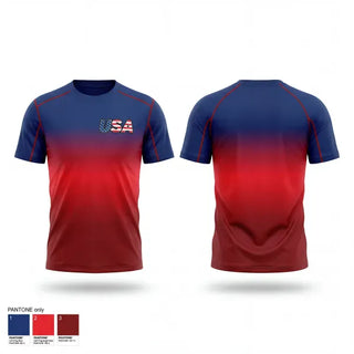 Short Sleeve Performance Shirt, USA, Baseball, Teamtime, Team time, sublimation, custom sports apparel, team uniforms, spirit wear, spiritwear, sports uniforms, custom shirts, team store, custom team store, fundraiser sports, apparel fundraiser