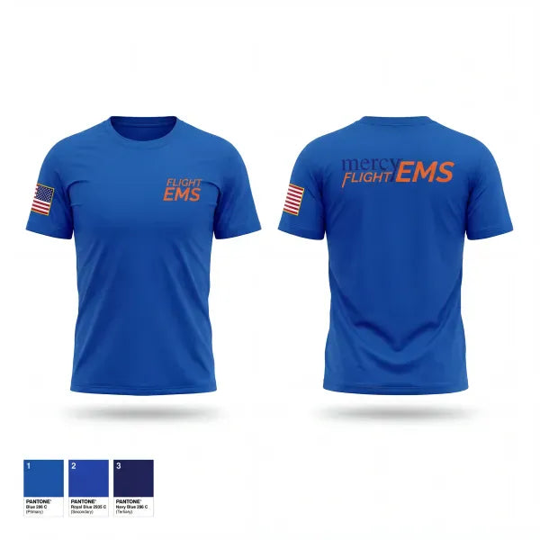 Short Sleeve Performance Shirt, Mercy Flight, EMS/EMT, Teamtime, Team time, sublimation, custom sports apparel, team uniforms, spirit wear, spiritwear, sports uniforms, custom shirts, team store, custom team store, fundraiser sports, apparel fundraiser