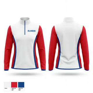 Quarter Zip Jacket, Islanders, Men's Basketball, Teamtime, Team time, sublimation, custom sports apparel, team uniforms, spirit wear, spiritwear, sports uniforms, custom shirts, team store, custom team store, fundraiser sports, apparel fundraiser