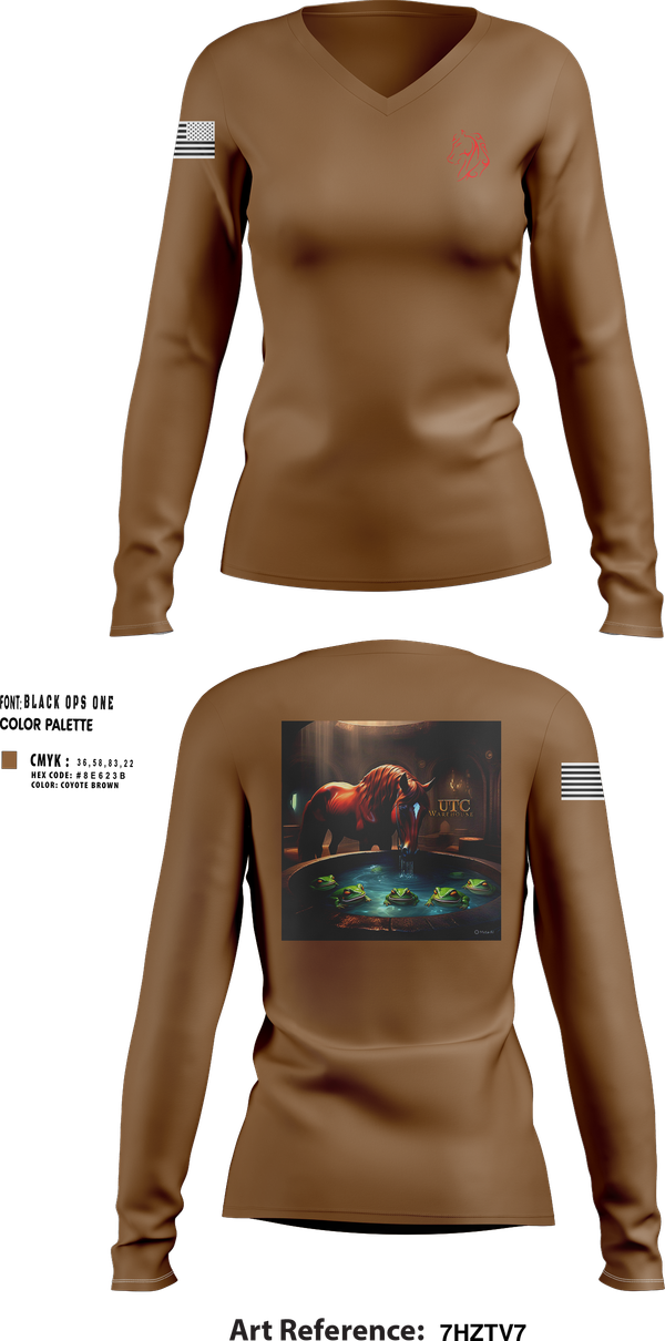 Womens Long Sleeve Vneck Shirt, 819 RHS, Air Force, Teamtime, Team time, sublimation, custom sports apparel, team uniforms, spirit wear, spiritwear, sports uniforms, custom shirts, team store, custom team store, fundraiser sports, apparel fundraiser