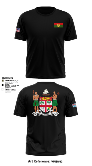 Old School Cotton Feel Shirt, Republic Of Fiji Military Forces, Army, Teamtime, Team time, sublimation, custom sports apparel, team uniforms, spirit wear, spiritwear, sports uniforms, custom shirts, team store, custom team store, fundraiser sports, apparel fundraiser