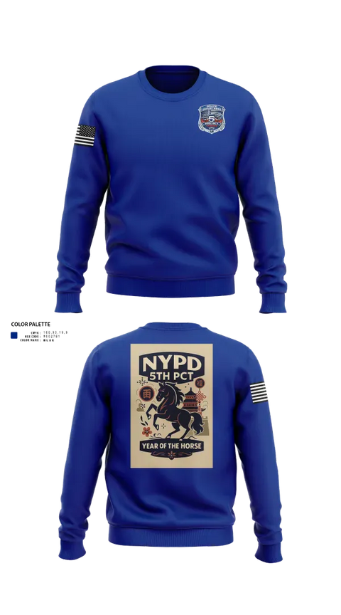 Crew Neck Sweatshirt, 5th Precinct, Police, Teamtime, Team time, sublimation, custom sports apparel, team uniforms, spirit wear, spiritwear, sports uniforms, custom shirts, team store, custom team store, fundraiser sports, apparel fundraiser