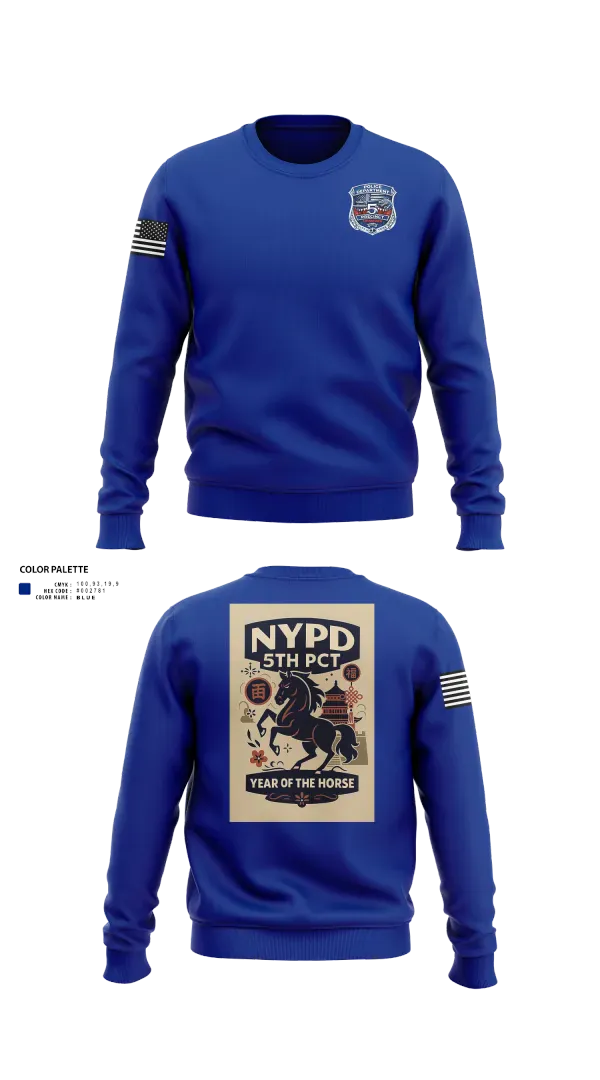 Crew Neck Sweatshirt, 5th Precinct, Police, Teamtime, Team time, sublimation, custom sports apparel, team uniforms, spirit wear, spiritwear, sports uniforms, custom shirts, team store, custom team store, fundraiser sports, apparel fundraiser