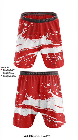 Athletic Shorts With Pockets, Vandals, , Teamtime, Team time, sublimation, custom sports apparel, team uniforms, spirit wear, spiritwear, sports uniforms, custom shirts, team store, custom team store, fundraiser sports, apparel fundraiser
