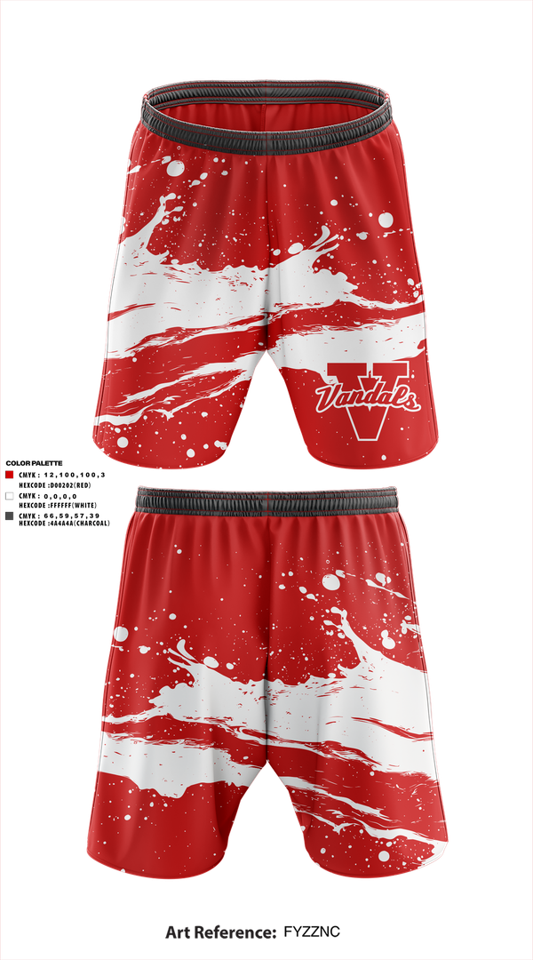 Athletic Shorts With Pockets, Vandals, , Teamtime, Team time, sublimation, custom sports apparel, team uniforms, spirit wear, spiritwear, sports uniforms, custom shirts, team store, custom team store, fundraiser sports, apparel fundraiser