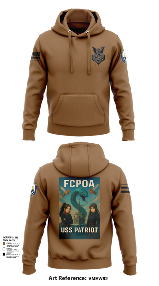 Hoodie, USS PATRIOT FCPOA 2, Navy, Teamtime, Team time, sublimation, custom sports apparel, team uniforms, spirit wear, spiritwear, sports uniforms, custom shirts, team store, custom team store, fundraiser sports, apparel fundraiser
