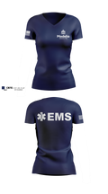 Madelia Health EMS Women's Short Sleeve V-neck Shirt - 100