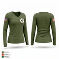 Roane County Rescue Squad 7241787 Women's Long Sleeve V-neck Shirt - 1