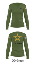 University of Toledo Army Marksmanship Unit 95742667 Women's Long Sleeve V-neck Shirt - 57