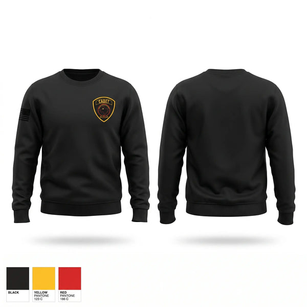 Crew Neck Sweatshirt, Youth cadet, Police, Teamtime, Team time, sublimation, custom sports apparel, team uniforms, spirit wear, spiritwear, sports uniforms, custom shirts, team store, custom team store, fundraiser sports, apparel fundraiser