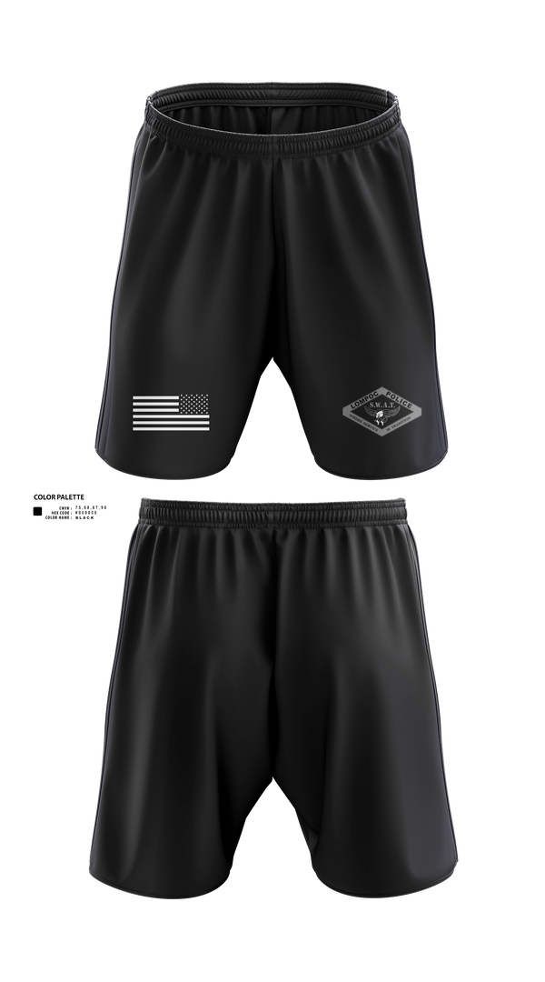 Athletic Shorts With Pockets, SWAT, Police, Teamtime, Team time, sublimation, custom sports apparel, team uniforms, spirit wear, spiritwear, sports uniforms, custom shirts, team store, custom team store, fundraiser sports, apparel fundraiser