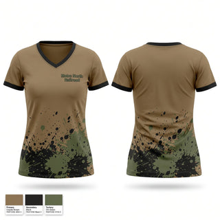 Womens Short Sleeve Vneck Shirt, Metro North Railroad, , Teamtime, Team time, sublimation, custom sports apparel, team uniforms, spirit wear, spiritwear, sports uniforms, custom shirts, team store, custom team store, fundraiser sports, apparel fundraiser