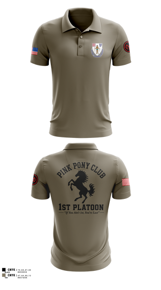 Short Sleeve Performance Polo, 1/182 1st Platoon, National Guard, Teamtime, Team time, sublimation, custom sports apparel, team uniforms, spirit wear, spiritwear, sports uniforms, custom shirts, team store, custom team store, fundraiser sports, apparel fundraiser