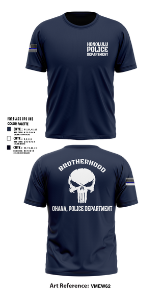 Old School Cotton Feel Shirt, Honolulu Police Department, Police, Teamtime, Team time, sublimation, custom sports apparel, team uniforms, spirit wear, spiritwear, sports uniforms, custom shirts, team store, custom team store, fundraiser sports, apparel fundraiser