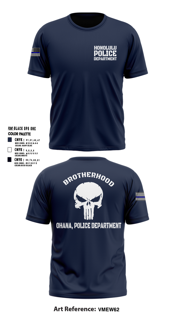 Old School Cotton Feel Shirt, Honolulu Police Department, Police, Teamtime, Team time, sublimation, custom sports apparel, team uniforms, spirit wear, spiritwear, sports uniforms, custom shirts, team store, custom team store, fundraiser sports, apparel fundraiser