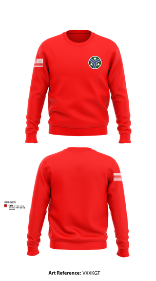 Crew Neck Sweatshirt, 278th Armored Cavalry Regiment, National Guard, Teamtime, Team time, sublimation, custom sports apparel, team uniforms, spirit wear, spiritwear, sports uniforms, custom shirts, team store, custom team store, fundraiser sports, apparel fundraiser