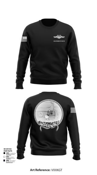 Crew Neck Sweatshirt, USS Jefferson City FCPOA, Navy, Teamtime, Team time, sublimation, custom sports apparel, team uniforms, spirit wear, spiritwear, sports uniforms, custom shirts, team store, custom team store, fundraiser sports, apparel fundraiser