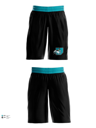 Mens Basketball Shorts, University prep arts and design mustangs, Men's Basketball, Teamtime, Team time, sublimation, custom sports apparel, team uniforms, spirit wear, spiritwear, sports uniforms, custom shirts, team store, custom team store, fundraiser sports, apparel fundraiser