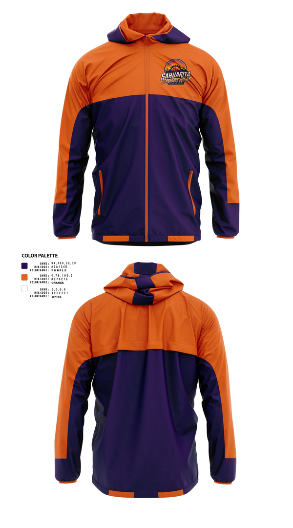 Windbreaker, Sahuarita Desert Heat, Men's Basketball, Teamtime, Team time, sublimation, custom sports apparel, team uniforms, spirit wear, spiritwear, sports uniforms, custom shirts, team store, custom team store, fundraiser sports, apparel fundraiser