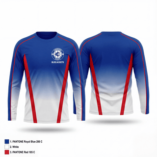 Long Sleeve Performance Shirt, Bluejackets, Men's Basketball, Teamtime, Team time, sublimation, custom sports apparel, team uniforms, spirit wear, spiritwear, sports uniforms, custom shirts, team store, custom team store, fundraiser sports, apparel fundraiser