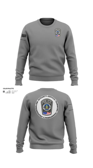 Crew Neck Sweatshirt, Pennridge Regional Police, Police, Teamtime, Team time, sublimation, custom sports apparel, team uniforms, spirit wear, spiritwear, sports uniforms, custom shirts, team store, custom team store, fundraiser sports, apparel fundraiser