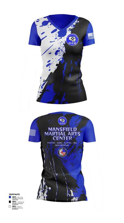 Mansfield Martial Arts Center Women's Short Sleeve V-neck Shirt - 5