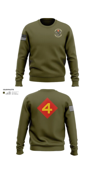 Crew Neck Sweatshirt, 14th Marine regiment 4th Marine corps division, , Teamtime, Team time, sublimation, custom sports apparel, team uniforms, spirit wear, spiritwear, sports uniforms, custom shirts, team store, custom team store, fundraiser sports, apparel fundraiser