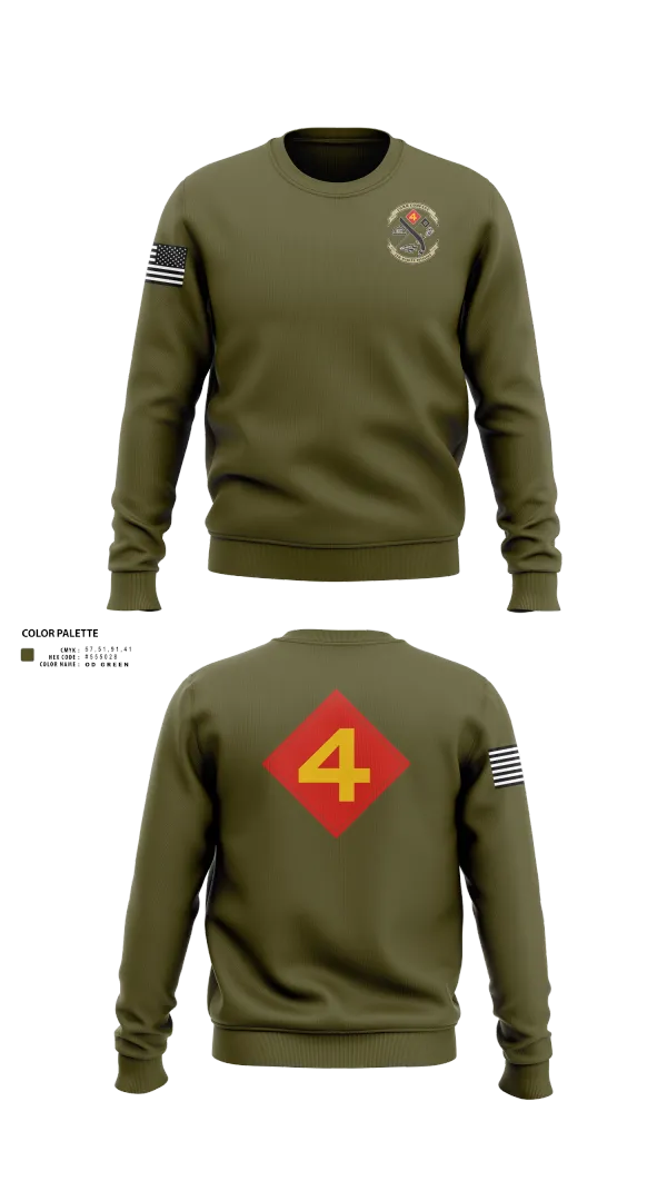 Crew Neck Sweatshirt, 14th Marine regiment 4th Marine corps division, , Teamtime, Team time, sublimation, custom sports apparel, team uniforms, spirit wear, spiritwear, sports uniforms, custom shirts, team store, custom team store, fundraiser sports, apparel fundraiser