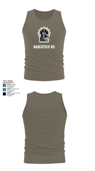 Tank Top, Narcotics K9, , Teamtime, Team time, sublimation, custom sports apparel, team uniforms, spirit wear, spiritwear, sports uniforms, custom shirts, team store, custom team store, fundraiser sports, apparel fundraiser