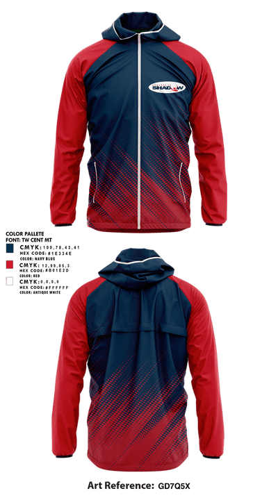 Spokane Soccer Club Shadow 11838921 Windbreaker - 1
