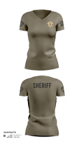 Pecos County Sheriff’s Office 17805980 Women's Short Sleeve V-neck Shirt - 22