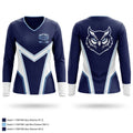 Night Owls Women's Long Sleeve V-neck Shirt - 1