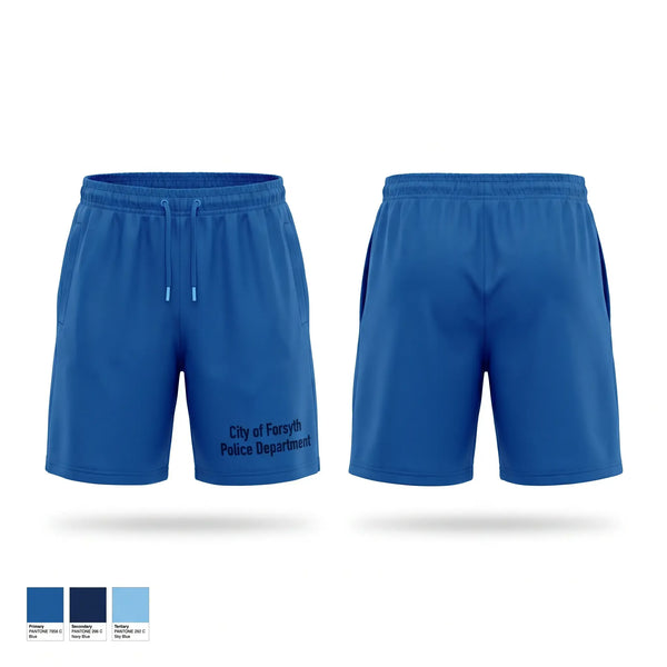 Athletic Shorts With Pockets, City of Forsyth Police Department, Police, Teamtime, Team time, sublimation, custom sports apparel, team uniforms, spirit wear, spiritwear, sports uniforms, custom shirts, team store, custom team store, fundraiser sports, apparel fundraiser