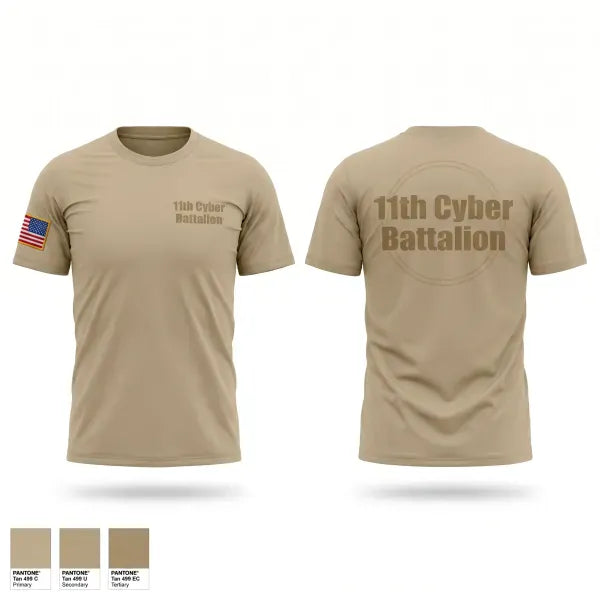 Old School Cotton Feel Shirt, 11th Cyber Battalion, Army, Teamtime, Team time, sublimation, custom sports apparel, team uniforms, spirit wear, spiritwear, sports uniforms, custom shirts, team store, custom team store, fundraiser sports, apparel fundraiser