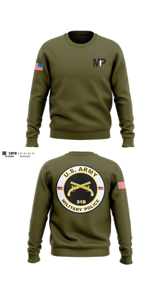 Crew Neck Sweatshirt, 373rd Military Police Det, Army, Teamtime, Team time, sublimation, custom sports apparel, team uniforms, spirit wear, spiritwear, sports uniforms, custom shirts, team store, custom team store, fundraiser sports, apparel fundraiser